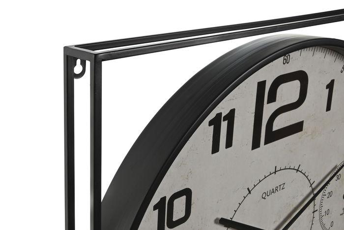 DKD Home Decor Reloj de Pared Loft Blanco Negro Metal MDF 6 x 65 x 62 cm (2 Unidades) DKD Home Decor Reloj de Pared Loft Blanco Negro Metal MDF 6 x 65 x 62 cm (2 Unidades)
