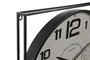 DKD Home Decor Reloj de Pared Loft Blanco Negro Metal MDF 6 x 65 x 62 cm (2 Unidades)