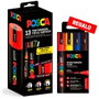 POSCA Set de 13 Marcadores en Lata Metálica con Regalo PC-5M/4C