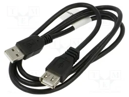 LANBERG Cable USB 2.0 A a A de 1m Negro