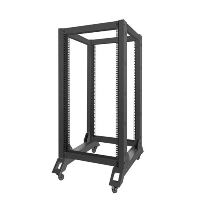 Lanberg OR01-6822-B Armario Rack Abierto 19 Pulgadas 22U Negro