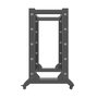 Lanberg OR01-6822-B Armario Rack Abierto 19 Pulgadas 22U Negro
