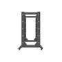 Lanberg Armario Rack Abierto 19 pulgadas 22U 600x800 mm Negro