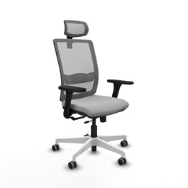 PIQUERAS Y CRESPO Silla de oficina Haches con mecanismo Sincro/Traslack, Gris