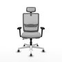 PIQUERAS Y CRESPO Silla de oficina Haches con mecanismo Sincro/Traslack, Gris