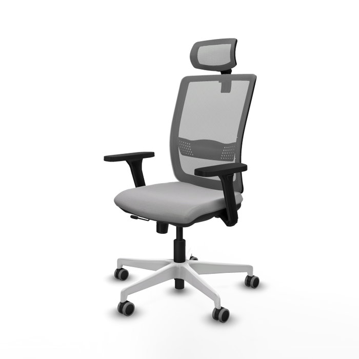 PIQUERAS Y CRESPO Silla de oficina Haches con mecanismo Sincro/Traslack, Gris PIQUERAS Y CRESPO Silla de oficina Haches con mecanismo Sincro/Traslack, Gris