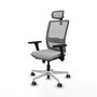 PIQUERAS Y CRESPO Silla de oficina Haches con mecanismo Sincro/Traslack, Gris