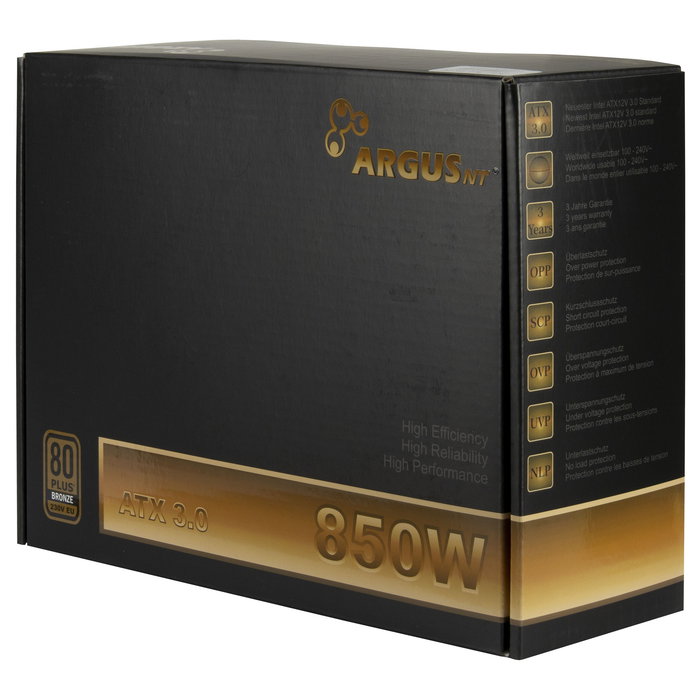 Inter-Tech Argus BPS-850 Fuente de Alimentación ATX 3.1 850W 80 PLUS Bronze Inter-Tech Argus BPS-850 Fuente de Alimentación ATX 3.1 850W 80 PLUS Bronze