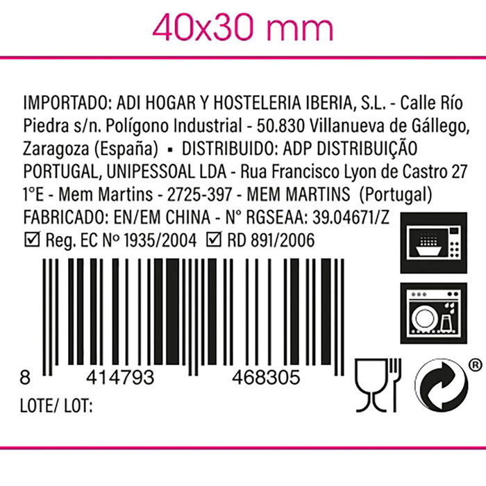Tapa Croqueta Porcelana Gastro Fun Quid 10,1x10 cm