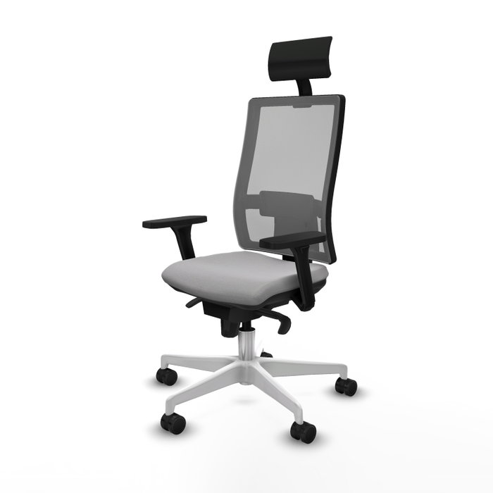 PIQUERAS Y CRESPO Silla de oficina Horna Gris con mecanismo Sincro