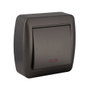 Solera Conmutador Interruptor Luminoso Superficie 10 AX 250 V~ Serie Mural Grafito