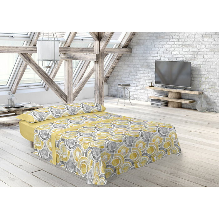 Juego de Sábanas Pierre Cardin ABDON Amarillo Cama de 150 Juego de Sábanas Pierre Cardin ABDON Amarillo Cama de 150