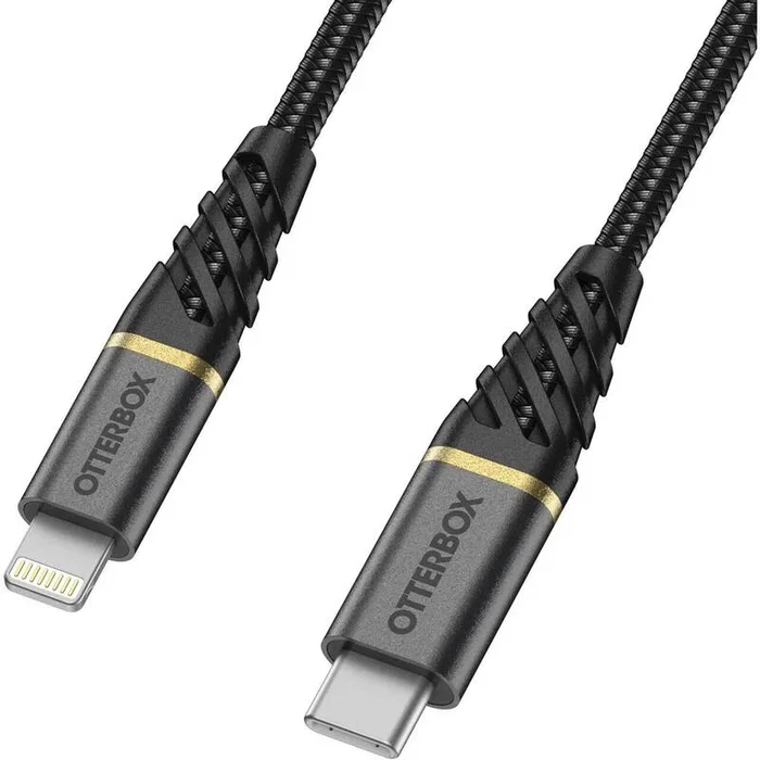 Otterbox Cable USB-C a USB-A Premium, 2 metros, Color Negro