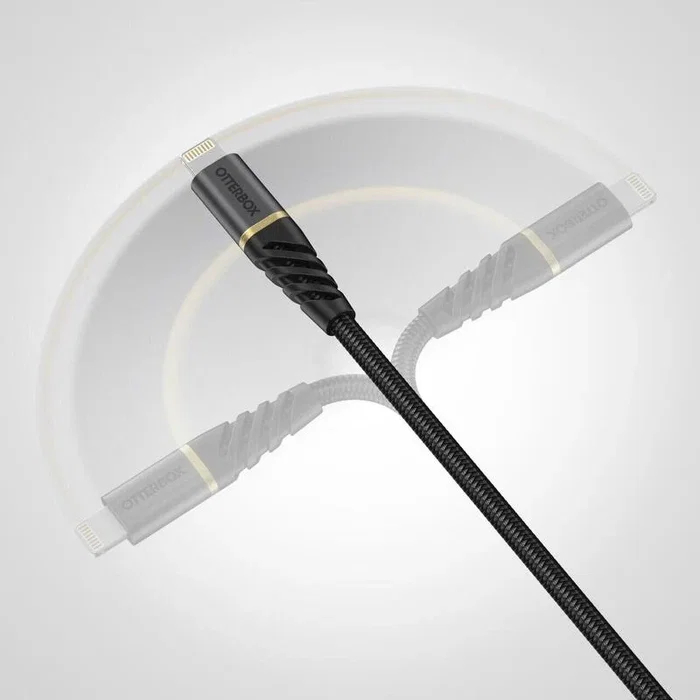 Otterbox Cable USB-C a USB-A Premium, 2 metros, Color Negro