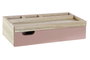 DKD Home Decor Organizador de Paulownia Rosa