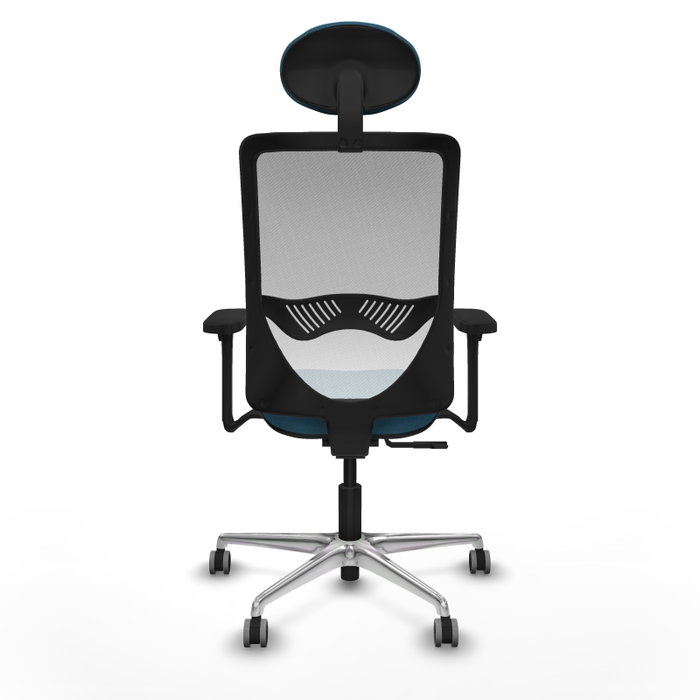 PIQUERAS Y CRESPO Silla de oficina Zulema con Mecanismo Sincro Verde petróleo y Blanco PIQUERAS Y CRESPO Silla de oficina Zulema con Mecanismo Sincro Verde petróleo y Blanco
