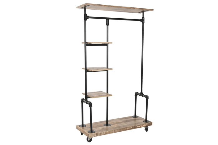 Recibidor Home ESPRIT Marrón Negro 104 x 40 x 175 cm Recibidor Home ESPRIT Marrón Negro 104 x 40 x 175 cm