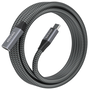 AISENS Cable USB 3.2 Gen 2x2 Aluminio 20Gbps 8K@30Hz 100W USB-C Macho a USB-C Hembra, 2m, Gris