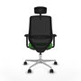 PIQUERAS Y CRESPO Silla de oficina Mardos Verde/Negro con mecanismo Sincro/Traslack