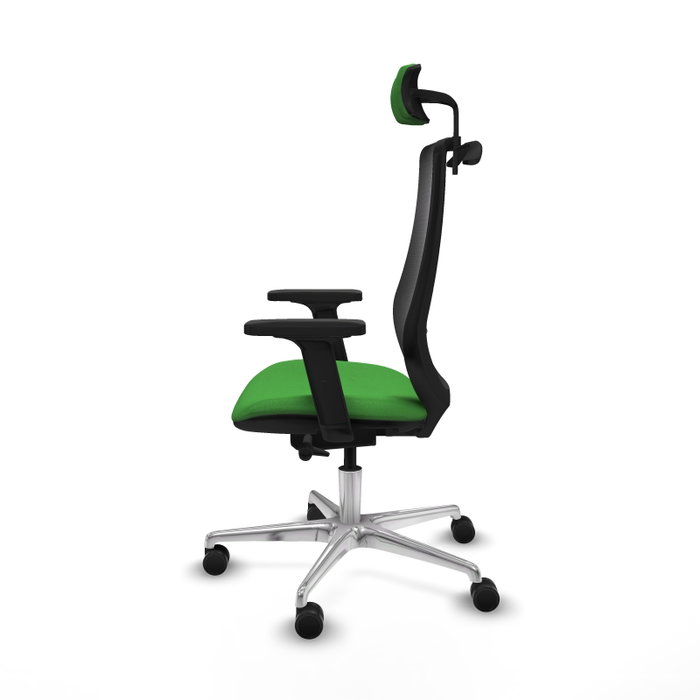 PIQUERAS Y CRESPO Silla de oficina Mardos Verde/Negro con mecanismo Sincro/Traslack