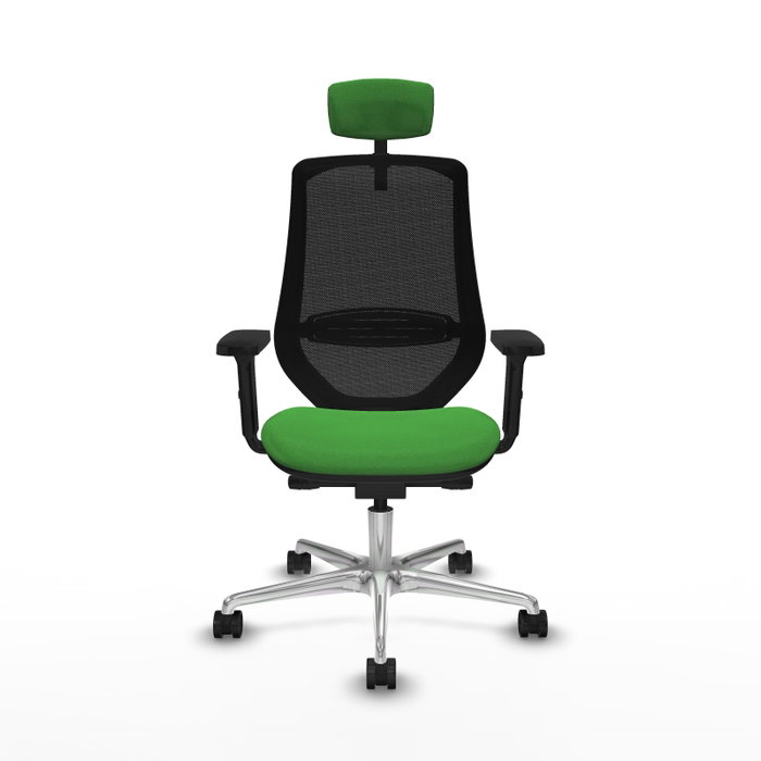 PIQUERAS Y CRESPO Silla de oficina Mardos Verde/Negro con mecanismo Sincro/Traslack