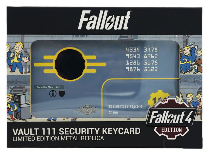 Fallout Réplica Security Keycard Vault 111 Limited Edition 11 cm