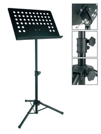Atril Boston Metal Perforado Negro Bandeja 48X35 cm