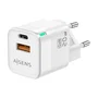 AISENS Cargador GaN 20W con USB-C PD3.0 y USB-A QC3.0 Blanco