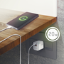 Aisens Cargador GaN 20W con USB-C PD3.0 y USB-A QC3.0, Blanco