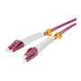 Synergy21 LWL-2-Faser-Patchkabel, 10m, LC-LC, 50/125 um, OM4, 2 mm, flexible, Knickschutztülle (S217027)