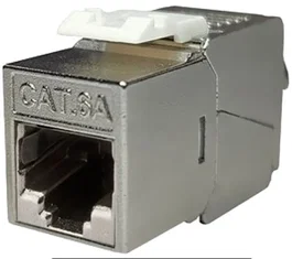 Phasak Conector Keystone STP RJ45 Cat. 6A Toolless Gris