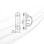 GSC Evolution Pack de 100 abrazaderas adhesivas para cable de 3 orificios