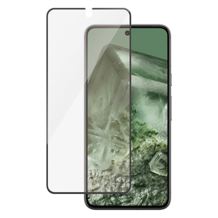 PanzerGlass Protector de Pantalla de Vidrio Templado para Google Pixel 8 | Ultra-Wide Fit, Aplicación en Seco, Resistente a Golpes y Rayones, Antibacteriano, 1 Unidad
