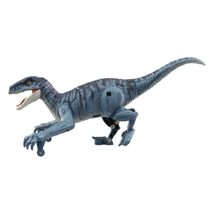 AMEWI Velociraptor RC Dinosaurio RTR 21cm, Sonido y Luces, 2.4 GHz, Batería de Litio, Control Remoto, Ref: 40010