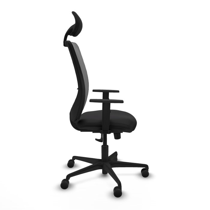 PIQUERAS Y CRESPO Silla de oficina Zulema con mecanismo Sincro, Similpiel Negro y Malla Gris PIQUERAS Y CRESPO Silla de oficina Zulema con mecanismo Sincro, Similpiel Negro y Malla Gris
