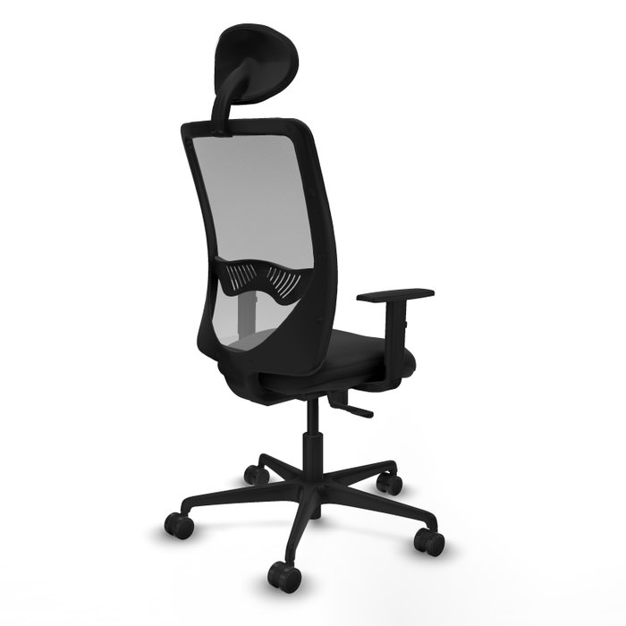 PIQUERAS Y CRESPO Silla de oficina Zulema con mecanismo Sincro, Similpiel Negro y Malla Gris PIQUERAS Y CRESPO Silla de oficina Zulema con mecanismo Sincro, Similpiel Negro y Malla Gris