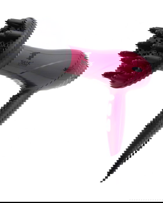 Thulos Secador de Pelo TH-HD809, 1600W-2000W, Función Iónica, Motor DC, Incluye Concentrador y Difusor