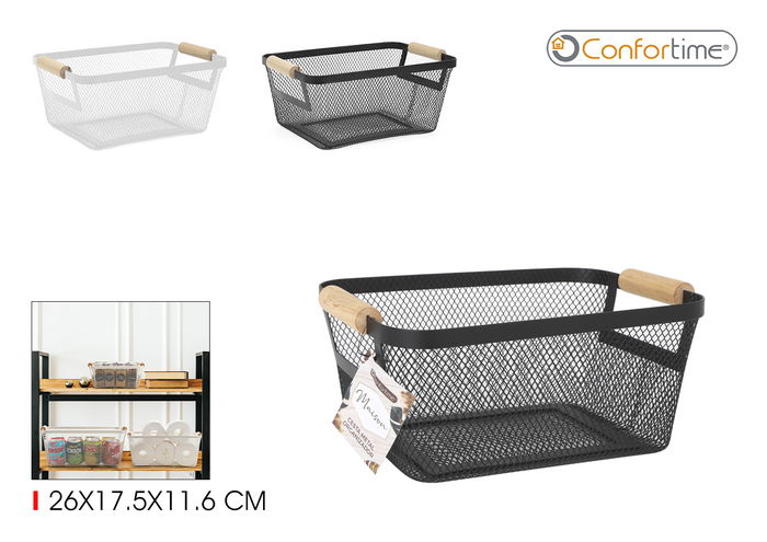 Confortime Cesta Metal Organizado 25.4 x 17.7 x 11.9 cm (12 Unidades) Confortime Cesta Metal Organizado 25.4 x 17.7 x 11.9 cm (12 Unidades)