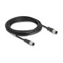 DeLOCK Cable de red M12 codificado D 4 pin macho a macho 5 m