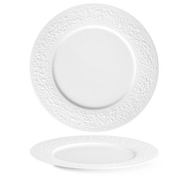 Langenthal Plato Llano de Porcelana 31 cm - Vajilla Stone, Color Blanco (Set de 6)