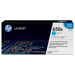 HP CE271A Cartucho de Tóner Original Cyan para LaserJet, Rendimiento Estándar 15000 Páginas