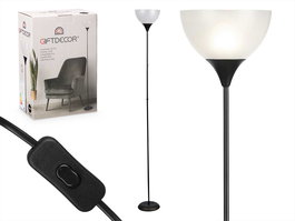 Giftdecor Lámpara de Pie Negra 22 x 185 x 22 cm (Set de 2)