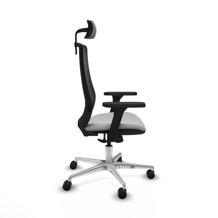 PIQUERAS Y CRESPO Silla de oficina Mardos con mecanismo Sincro, Gris claro y Negro
