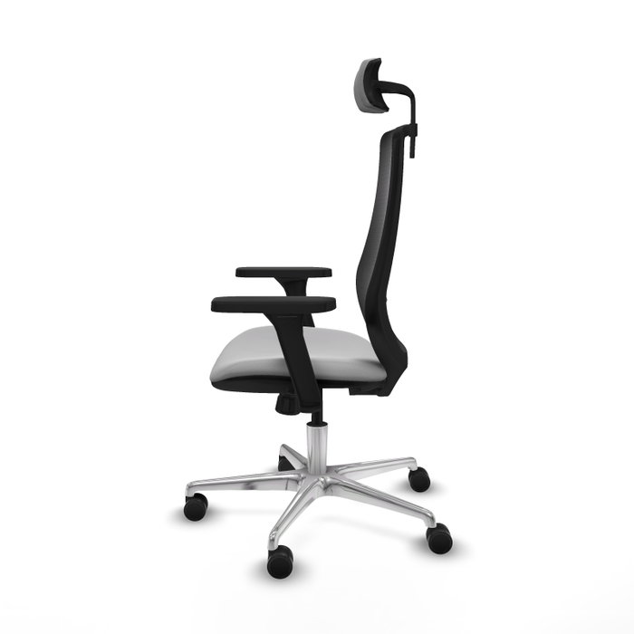 PIQUERAS Y CRESPO Silla de oficina Mardos con mecanismo Sincro, Gris claro y Negro