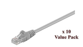 MicroConnect Cable de Red CAT5e U/UTP 5m Gris VALUEPACK (10 unidades) inevitable