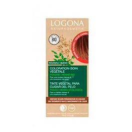 LOGONA Colorante Vegetal Caoba (Mahogany Red) Cabello Tinte Natural Vegano