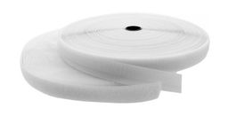 Lanview Rollo de Gancho y Bucle 10m x 10mm Blanco para Gestión de Cables Sensibles a la Presión