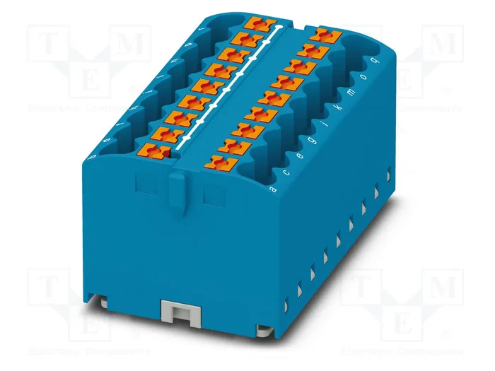 PHOENIX CONTACT PTFIX 18X2,5 BU Conector de carril azul PHOENIX CONTACT PTFIX 18X2,5 BU Conector de carril azul