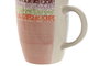 DKD Home Decor Taza de Gres Rosa 330ml