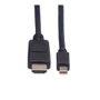 ROLINE Cable DisplayPort a Mini DisplayPort, 1,5 m, Negro